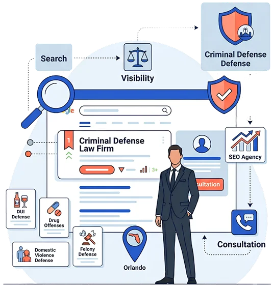 Criminal defense SEO Orlando attorney search
